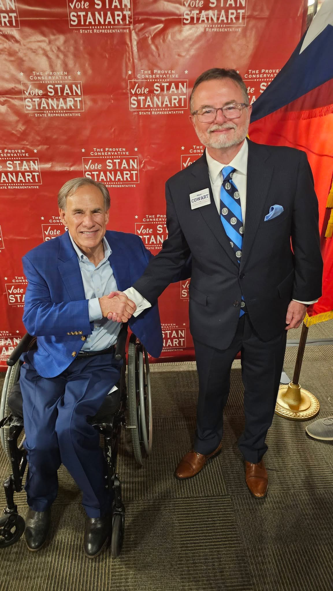 Marc with Governor Abbott